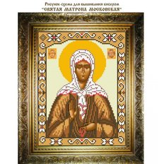 изображение: икона для вышивки бисером, Матрона Московская Святая Блаженная