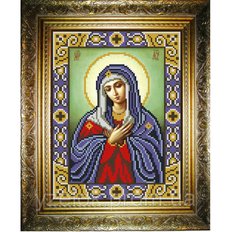 изображение: икона для вышивки бисером Радуйся Невесто Неневестная Богородица