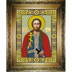 изображение: икона для вышивки бисером, Святой Игорь Черниговский