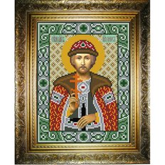 изображение: икона для вышивки бисером, Святой Благоверный Князь Борис