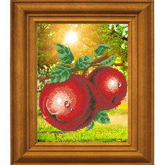 фото: картина для вышивки бисером Ароматные яблоки