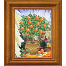фото: картина для вышивки бисером Апельсиновое деревце