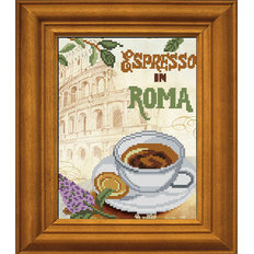 фото: картина для вышивки бисером Эспрессо в Риме