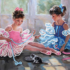 фото: картина для вышивки бисером Каждая балерина - это маленькая фея