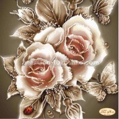 Схема для вышивки бисером Карамельные розы