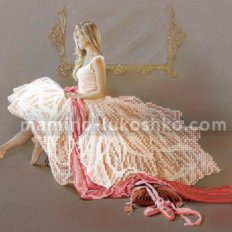 Схема для вышивки бисером Балерина