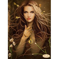 Схема для вышивки бисером Ведунья Схема для вышивки бисером Ведунья