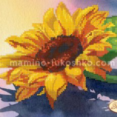 Схема для вышивки бисером Солнечный цветочек