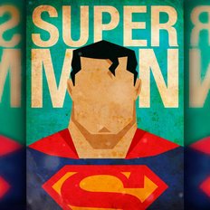 фото: картина в алмазной технике Постер Супермена