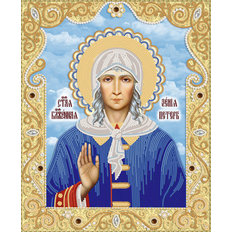 изображение: икона для вышивки бисером Св. Блж. Ксения Петербургская