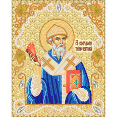 изображение: икона для вышивки бисером Спиридон Тримифунтский Святитель