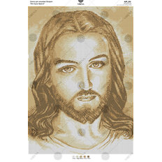 фото: схема для вышивки бисером Лик Иисуса Христа