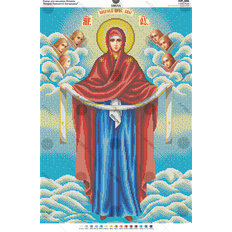 изображение: схема для вышивки бисером Покров Пресвятой Богородицы