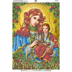 фото: схема для вышивки бисером по мотивам иконы О. Охапкина БМ Криворовненская фото: схема для вышивки бисером по мотивам иконы О. Охапкина БМ Криворовненская