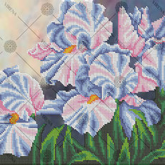 фото: схема для вышивки бисером Ирисы
