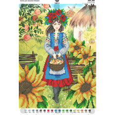 фото: схема для вышивки бисером Украинка