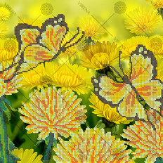 фото: схема для вышивки бисером Бабочки