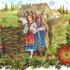 фото: схема для вышивки бисером Влюблённая пара