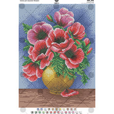 изображение: схема для вышивки бисером Маки