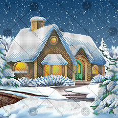 фото: схема для вышивки бисером Зима