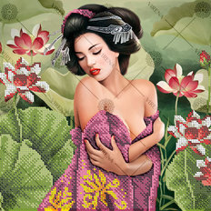 фото: схема для вышивки бисером Девушка