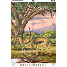 фото: схема для вышивки бисером Антилопы