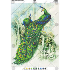 фото: схема для вышивки бисером Павлины