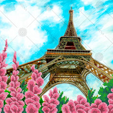 фото: схема для вышивки бисером Париж