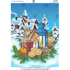 фото: картина, вышитая бисером, Рождество