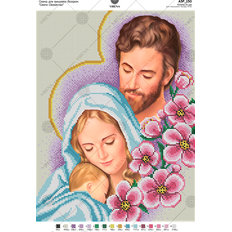 изображение: схема для вышивки бисером Святое Семейство изображение: схема для вышивки бисером Святое Семейство