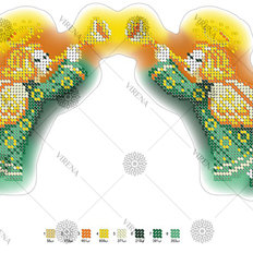фото: схема для вышивки бисером Новогодняя игрушка