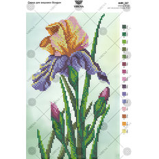 фото: картина, вышитая бисером, Цветок