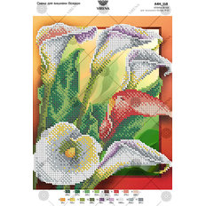 фото: картина, вышитая бисером, Каллы