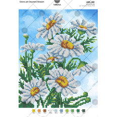 фото: картина, вышитая бисером, Ромашки фото: картина, вышитая бисером, Ромашки