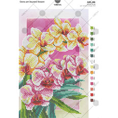 фото: картина, вышитая бисером, Орхидеи фото: картина, вышитая бисером, Орхидеи