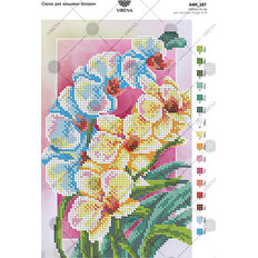 фото: картина, вышитая бисером, Орхидеи фото: картина, вышитая бисером, Орхидеи