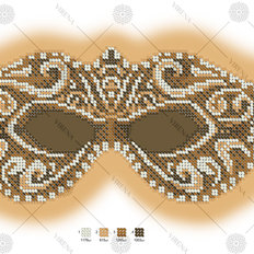 фото: схема для вышивки бисером Маска