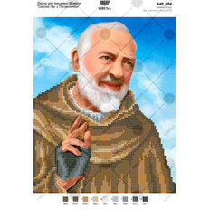 изображение: схема для вышивки бисером Святой Отец Пио с Пьетрельчины