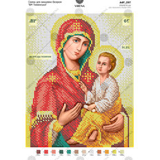 изображение: икона для вышивки бисером БМ Тихвинская