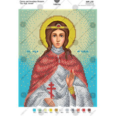 изображение: схема для вышивки бисером икона Св. Мца. Агния