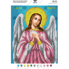 изображение: схема для вышивки бисером Святой Ангел Хранитель