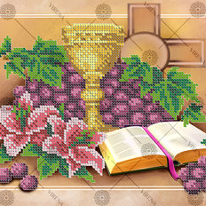 изображение: схема для вышивки бисером Памятка первого причастия изображение: схема для вышивки бисером Памятка первого причастия