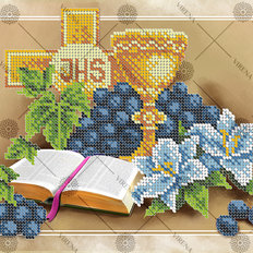 изображение: схема для вышивки бисером Памятка первого причастия