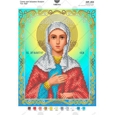 изображение: икона, вышитая бисером, Св. Ева изображение: икона, вышитая бисером, Св. Ева