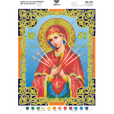 изображение: икона для вышивки бисером БМ Семистрельная