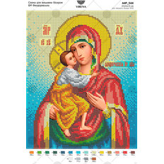 изображение: икона для вышивки бисером БМ Феодоровская