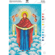 изображение: икона для вышивки бисером Покров Пресвятой Богородицы