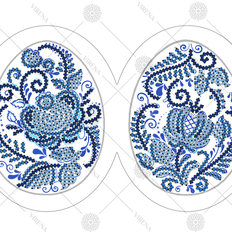 фото: заготовка для вышивки бисером игрушки Пасхальное яйцо