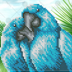 фото: картина, вышитая бисером, Пара птиц