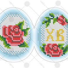 фото: заготовка для вышивки бисером игрушки Яйцо пасхальное